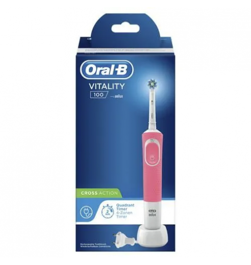 Электрическая зубная щетка Oral-B Vitality Pink D100.413.1 CrossAction Pink