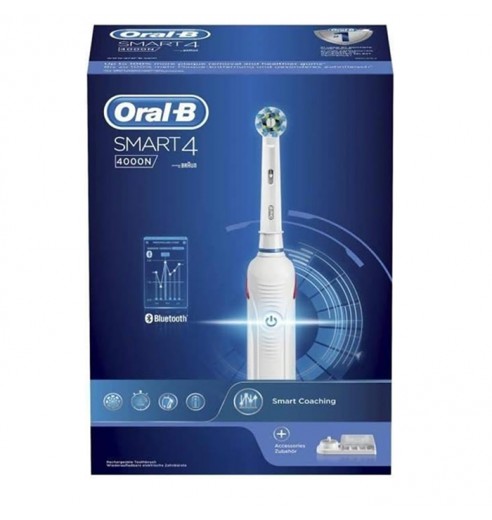 Электрическая зубная щетка Oral-B Smart 4 4000N White