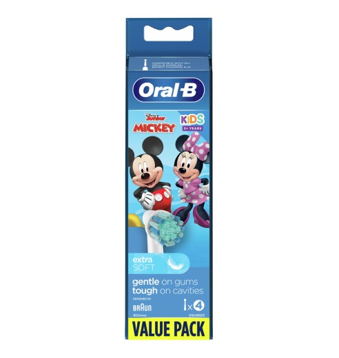 Насадка для зубных щеток Oral-B Kids EB10S Mickey (4 шт)