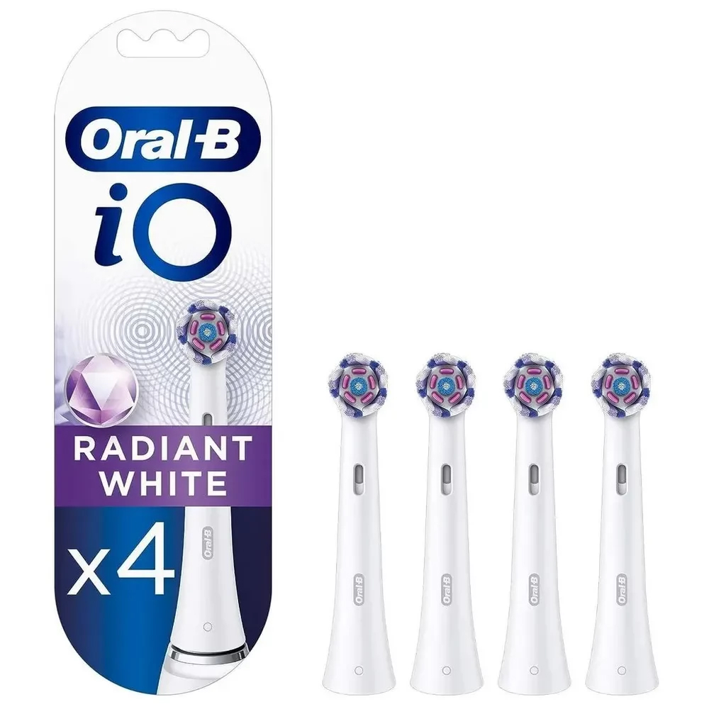 Насадка для зубных щеток Oral-B iO Radiant White (4 шт) | купить в официальном интернет-магазине Oral-B