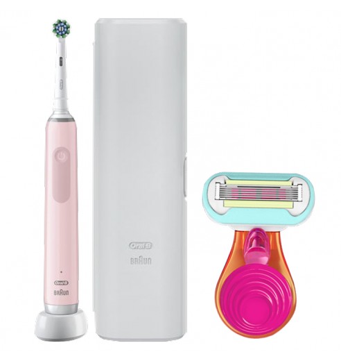 Электрическая зубная щетка Oral-B Pro 3 3500 + Женская бритва Gillette Venus Snap