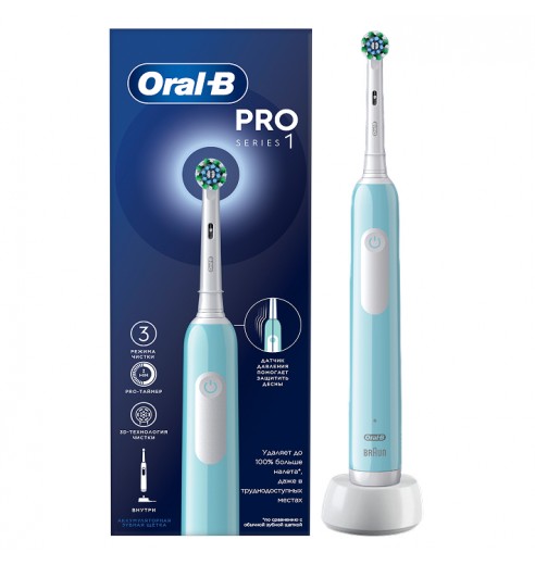 Электрическая зубная щётка Oral-B Pro Series 1 + Насадка для эффективной чистки Oral-B CrossAction (4 шт)