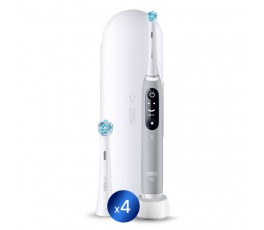 Электрическая зубная щетка Oral-B iO 6 Grey Opal с дополнительной насадкой Ultimate Clean (4 шт)