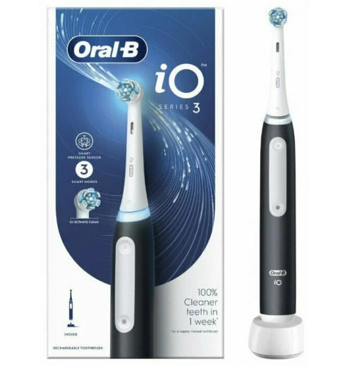 Электрическая зубная щетка Oral-B iO 3 Matt Black (iOG3.1A6.0)