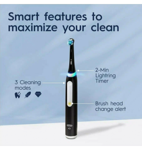 Электрическая зубная щетка Oral-B iO 3 Duo Matt Black + Ice Blue