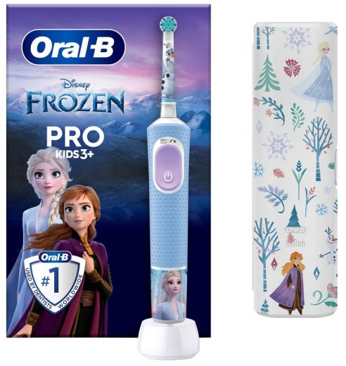Детская электрическая зубная щетка Oral-B Vitality Kids Frozen "Холодное сердце" D103.413.2K