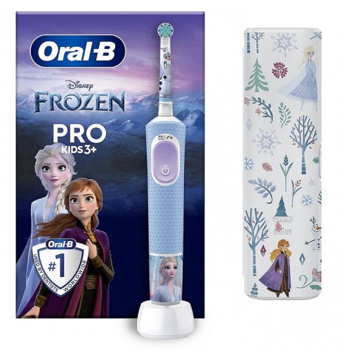 Детская электрическая зубная щетка Oral-B Vitality Kids Frozen II "Холодное сердце 2" + футляр