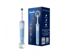 Оригинальная электрическая зубная щётка Oral-B Vitality Pro для бережной чистки, Голубая, 1 шт.