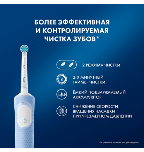 Детская электрическая зубная щетка Oral-B Vitality Kids "Хамелеон"