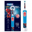 Детская электрическая зубная щетка ORAL-B Vitality Pro Kids Spider-man 2 режима