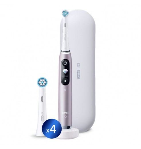 Электрическая зубная щетка Oral-B iO 9 Rose Quartz +Насадки Oral-B iO Ultimate Clean (4 шт)
