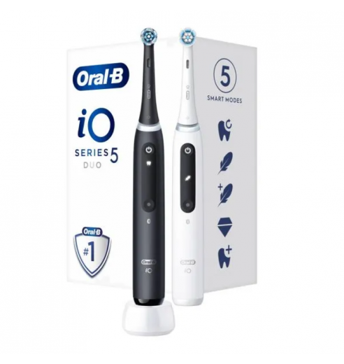 Электрическая зубная щетка Oral-B iO 5 DUO Black and White