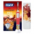 Детская электрическая зубная щетка Oral-B Vitality PRO Kids Король Лев  + чехол