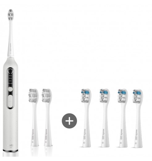 Электрическая зубная щетка usmile U3 - White + Насадка для зубной щетки usmile PRO01 Professional Clean - White