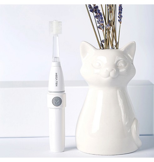 Электрическая зубная щетка MEGA TEN Lumi White