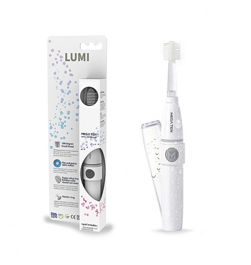 Электрическая зубная щетка MEGA TEN Lumi White