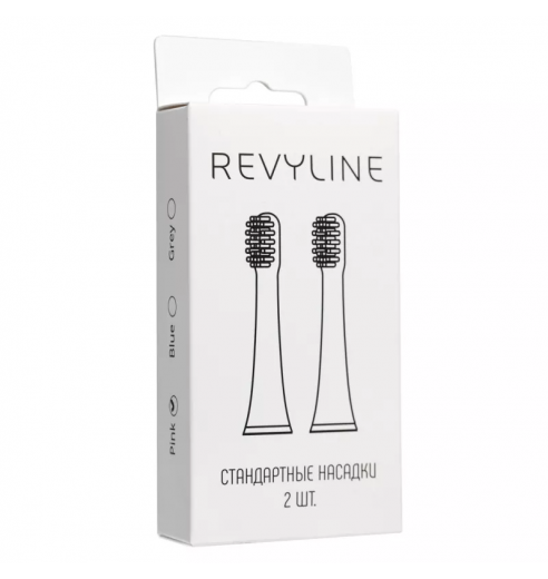 Насадки для детской электрической зубной щетки Revyline RL 050 розовые (2 шт)