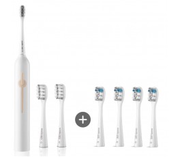 Электрическая зубная щетка usmile P1 - White + Насадка для зубной щетки usmile Whitening Pro PCB01 - White