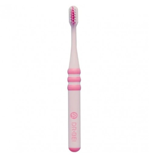 Детская зубная щетка DR.BEI Children Toothbrush 6-12 лет розовая