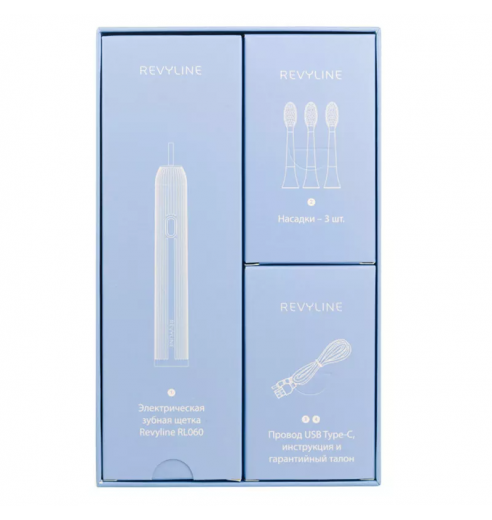 Электрическая зубная щетка Revyline RL 060 голубая 