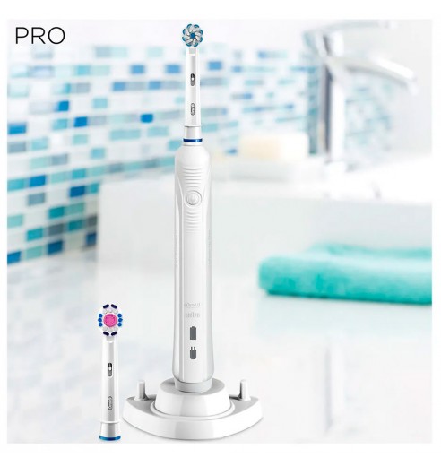 Электрическая зубная щетка Oral-B Pro 900 Sensitive White