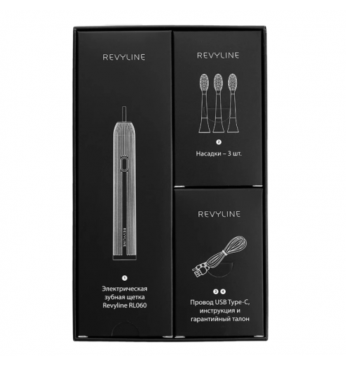 Электрическая зубная щетка Revyline RL 060 Black by Dr. Mussurov