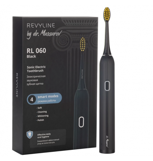 Электрическая зубная щетка Revyline RL 060 Black by Dr. Mussurov