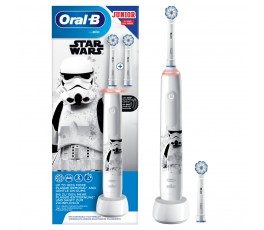 Детская электрическая зубная щетка Oral-B Pro 3  Junior Sensi Звездные Войны D505.523.2K