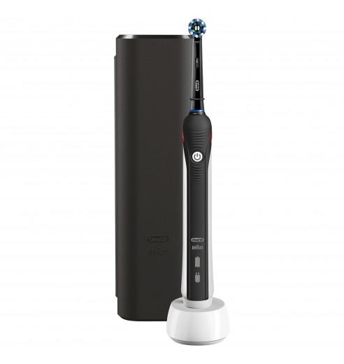 Электрическая зубная щетка Oral-B PRO 2 2500 Cross Action D501.513.2X Black c футляром для путешествий Design Edition