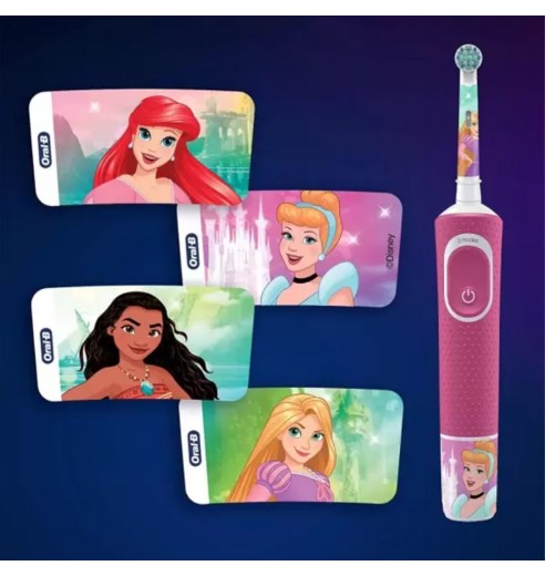 Детская электрическая зубная щетка ORAL-B Vitality Pro Princess "Принцессы" 2 режима