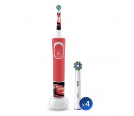 Детская электрическая зубная щетка Oral-B Vitality Kids CARS "Тачки" + Насадки Oral-B CrossAction (4 шт)