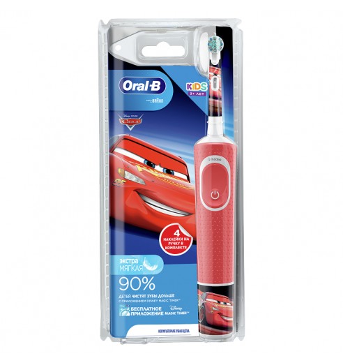 Детская электрическая зубная щетка Oral-B Vitality Kids CARS "Тачки" D100.413.2K (EB10S)