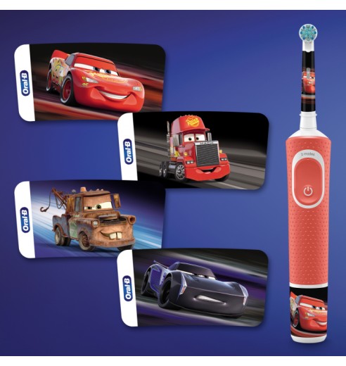 Детская электрическая зубная щетка Oral-B Vitality Kids CARS "Тачки" D100.413.2K (EB10S)