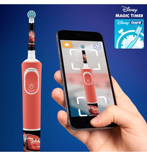 Детская электрическая зубная щетка Oral-B Vitality Kids CARS "Тачки" D100.413.2K (EB10S)