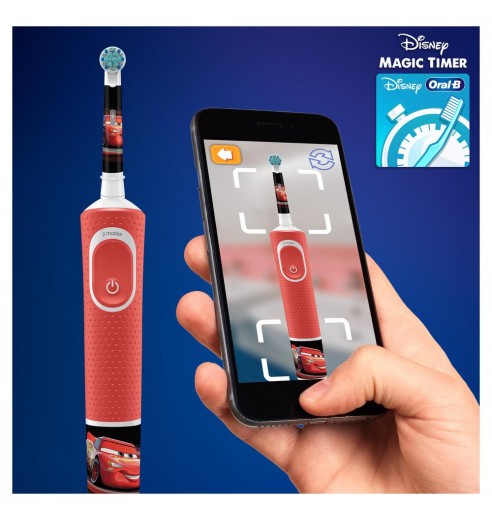 Детская электрическая зубная щетка ORAL-B Vitality Pro Kids Cars "Тачки" 2 режима