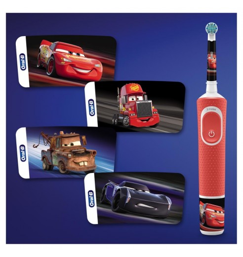 Детская электрическая зубная щетка ORAL-B Vitality Pro Kids Cars "Тачки" 2 режима