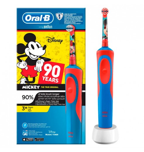 Детская электрическая зубная щетка Oral-B Vitality Kids Mickey Mouse "Микки" D12.513