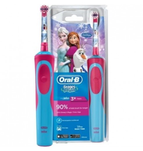 Детская электрическая зубная щетка Oral-B Stages Power Frozen Kids D12.513