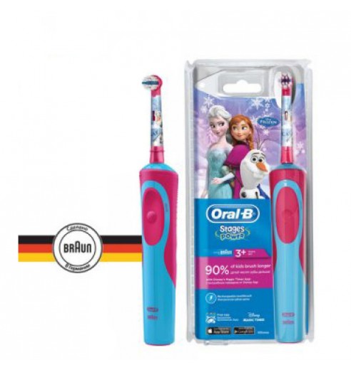 Детская электрическая зубная щетка Oral-B Stages Power Frozen Kids D12.513