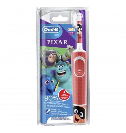 Детская электрическая зубная щетка Oral-B Vitality Kids Pixar D100.413.2K
