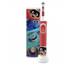 Детская электрическая зубная щетка Oral-B Vitality Kids Pixar D100.413.2KX + чехол