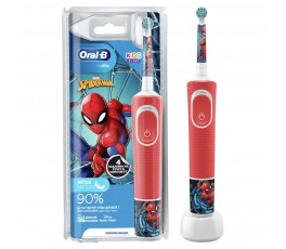 Детская электрическая зубная щетка Oral-B Vitality Kids Spiderman "Человек-паук" D100.413.2K