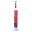Детская электрическая зубная щетка Oral-B Vitality Kids D100.413.2KX Spiderman + чехол