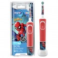 Детская электрическая зубная щетка Oral-B Vitality Kids Spiderman "Человек-паук" + Насадки Oral-B Spiderman Kids (2 шт)