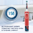 Детская электрическая зубная щетка Oral-B Vitality Kids Spiderman "Человек-паук" + Насадки Oral-B Spiderman Kids (2 шт)