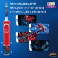 Детская электрическая зубная щетка Oral-B Vitality Kids Spiderman "Человек-паук" + Насадки Oral-B Spiderman Kids (2 шт)