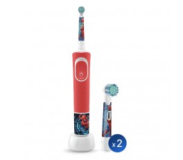 Детская электрическая зубная щетка Oral-B Vitality Kids Spiderman "Человек-паук" + Насадки Oral-B Spiderman Kids (2 шт)