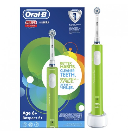 Детская электрическая зубная щетка Oral-B Pro 400 Junior Sensi Ultrathin D 16.513.1