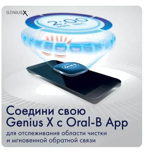 Электрическая зубная щетка Oral-B Genius X 20000 Midnight black D706.513.6