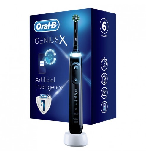 Электрическая зубная щетка Oral-B Genius X 20000 Midnight black D706.513.6